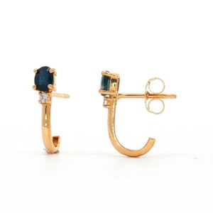 1/2 ARO BRI. 0.036 Ct + ZAFIRO O/A PRE