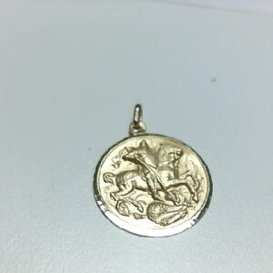 MEDALLA SANT JORDI O/A 22 MM BISEL LISO