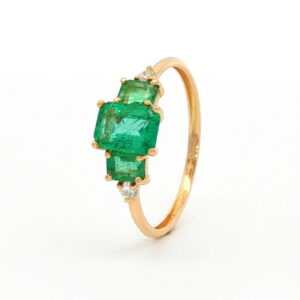 AN. BRI. 0.07 CT+ ESMERAL. 1.02 CT O/A