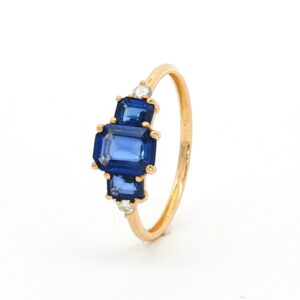 AN. BRI. 0.07 CT+ ZAFIRO. 1.13 CT O/A