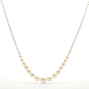 COLLAR PERLAS DISMINUCIÓN 9 A 3 MM  O/A