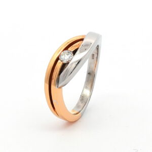 SOLIT BICOLOR  OROSA/BLNC BR 0,15 CT