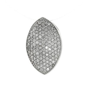 COL OB  1 CT PAVE OVAL