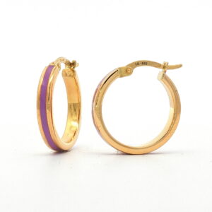 ARO 15MM O/A ESMALTE ROSA