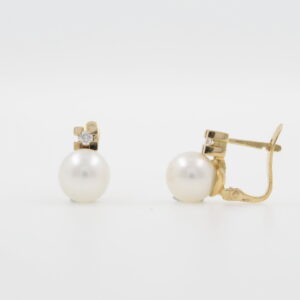TU/YO BRILL. 0.09 Ct GRAPA PERLA 8 MM