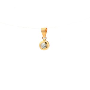 COLG. CHATON CIRCO. 3MM  O/A CHATON