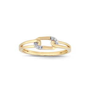 AN. BRI. 0.03 Ct O/A ANILLA  BRAZO DOBLE