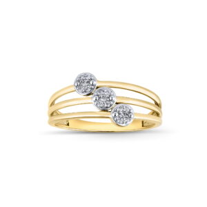 AN. BRI. 0.09 Ct O/A 3 DISCOS PAVE