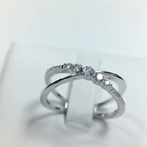 ANILLO BRI. 0.21 Ct BANDAS CRUZADAS
