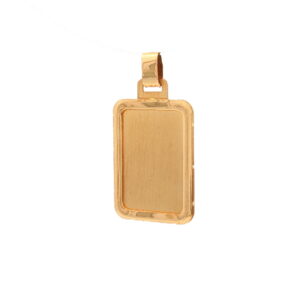 PLACA O/A SATIN BISEL BRILLO 13 X 17 MM