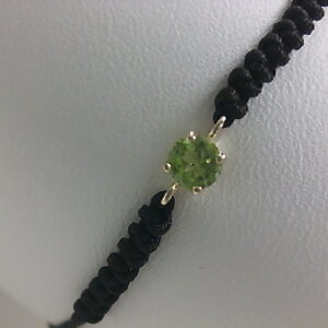 PUL. O/A 9 KT PERIDOTO MACRAME