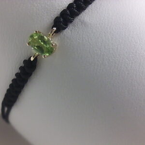 PUL. O/A 9 KT PERIDOTO MACRAME