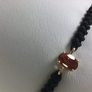 PUL. O/A 9 KT CITRINO MACRAME