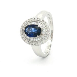 AN. ROSETON ZAFIRO 1CT + BRI. 0.47 CT