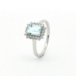 AN. BRI. 0.185 CT + AGUAMARINA 1.07 CT