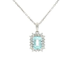 GAR. BRI. 0.185 CT + AGUAMARINA 1.07 O/B