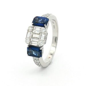 AN. BR. 0.69  BAGUET+ ZAF. 1.81 CT OCTOG