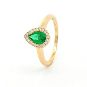 AN. BR. 0.11 CT+ ESMER. PERA 0.50 CT O/A