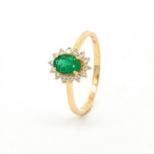 AN. BRI. 0.15 CT+ESMER OVAL 0.56 CT O/A