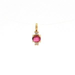 COL. BR. 0.03 CT + RUBI O/A