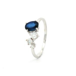AN. BR. 0.18 CT + ZAFIRO OV 0.70 CT O/B