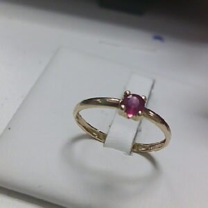 ANILLO RUBI 4 MM GRAPA O/A