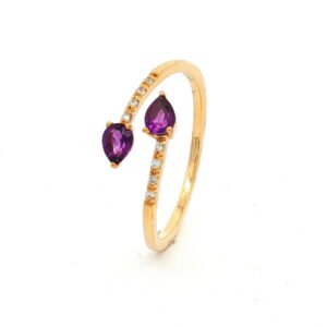 AN. BRI. 0.04CT + 2 AMATISTA